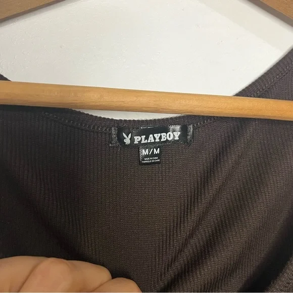 Playboy | Ribbed Crop Tank - Picture 4 of 5